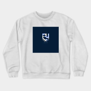 Baseball Catcher Interior Design Logo - Navy Crewneck Sweatshirt